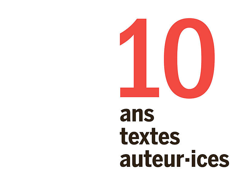 Logo 10 ans Inédits Théâtre Le Courrier